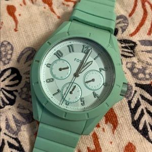 Brand New Cute Trendy Turquoise Fossil Watch